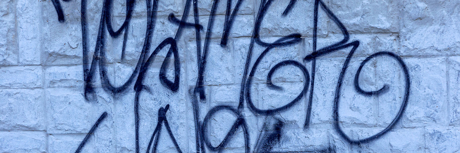 graffiti ready to be power washed away